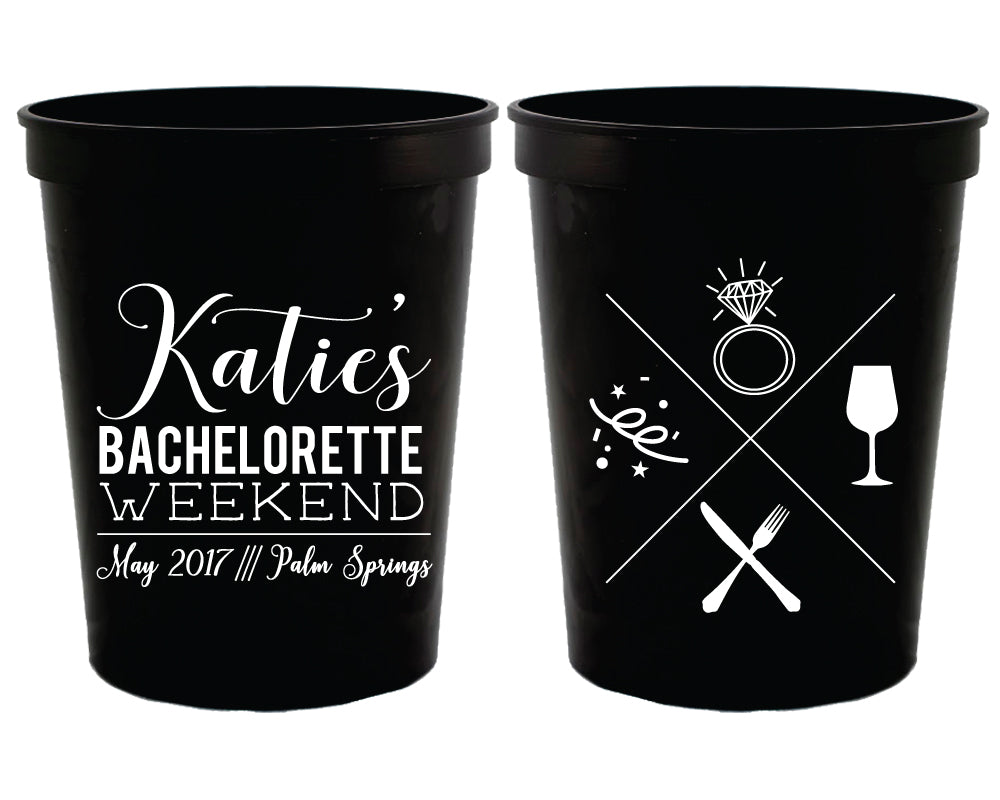 Bachelorette Party Icons Stadium Cups