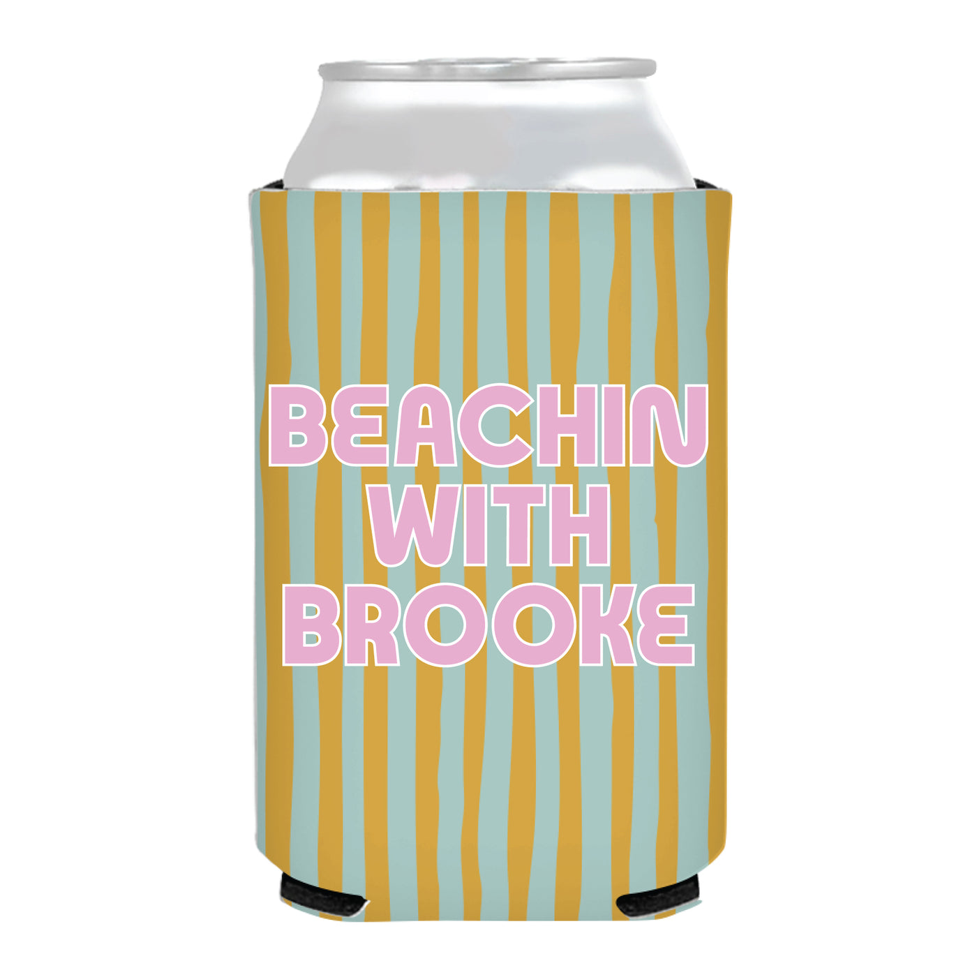 Beachin Bachelorette Full Color Can Coolers