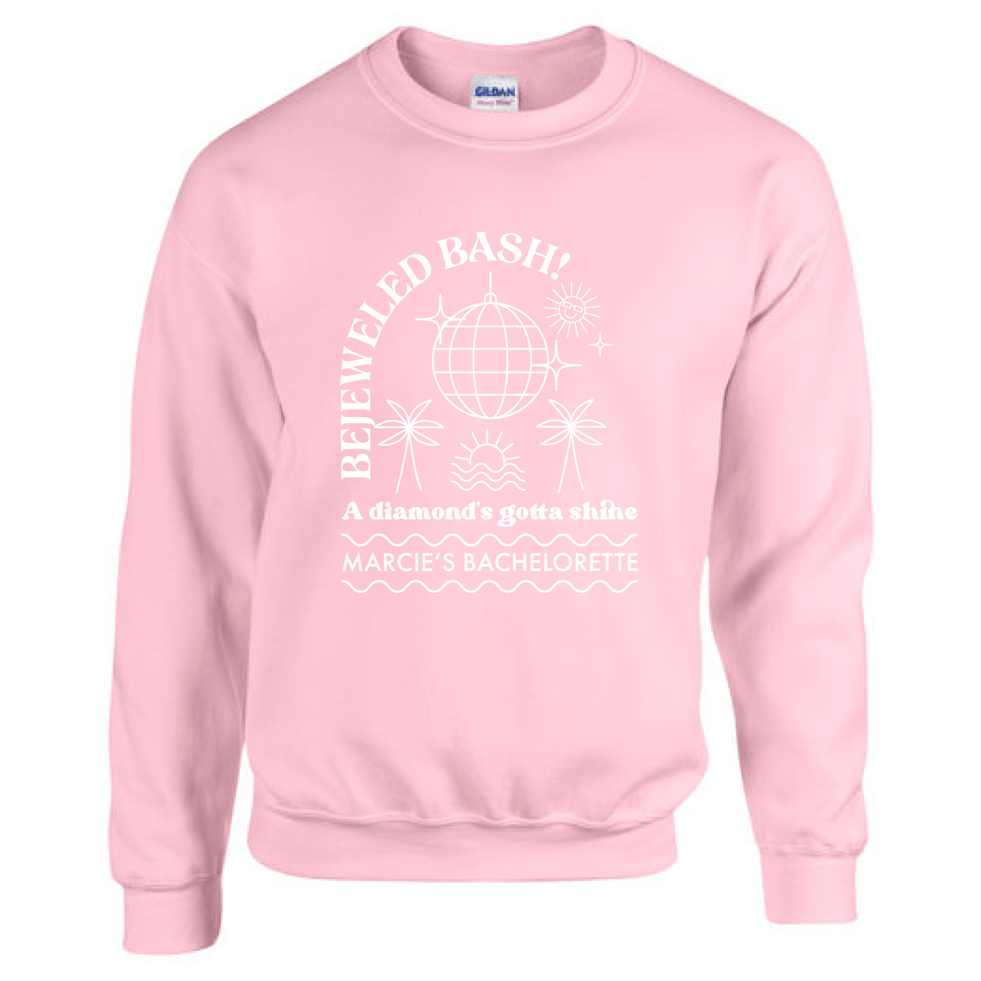 Bejeweled Disco Bachelorette Sweatshirt