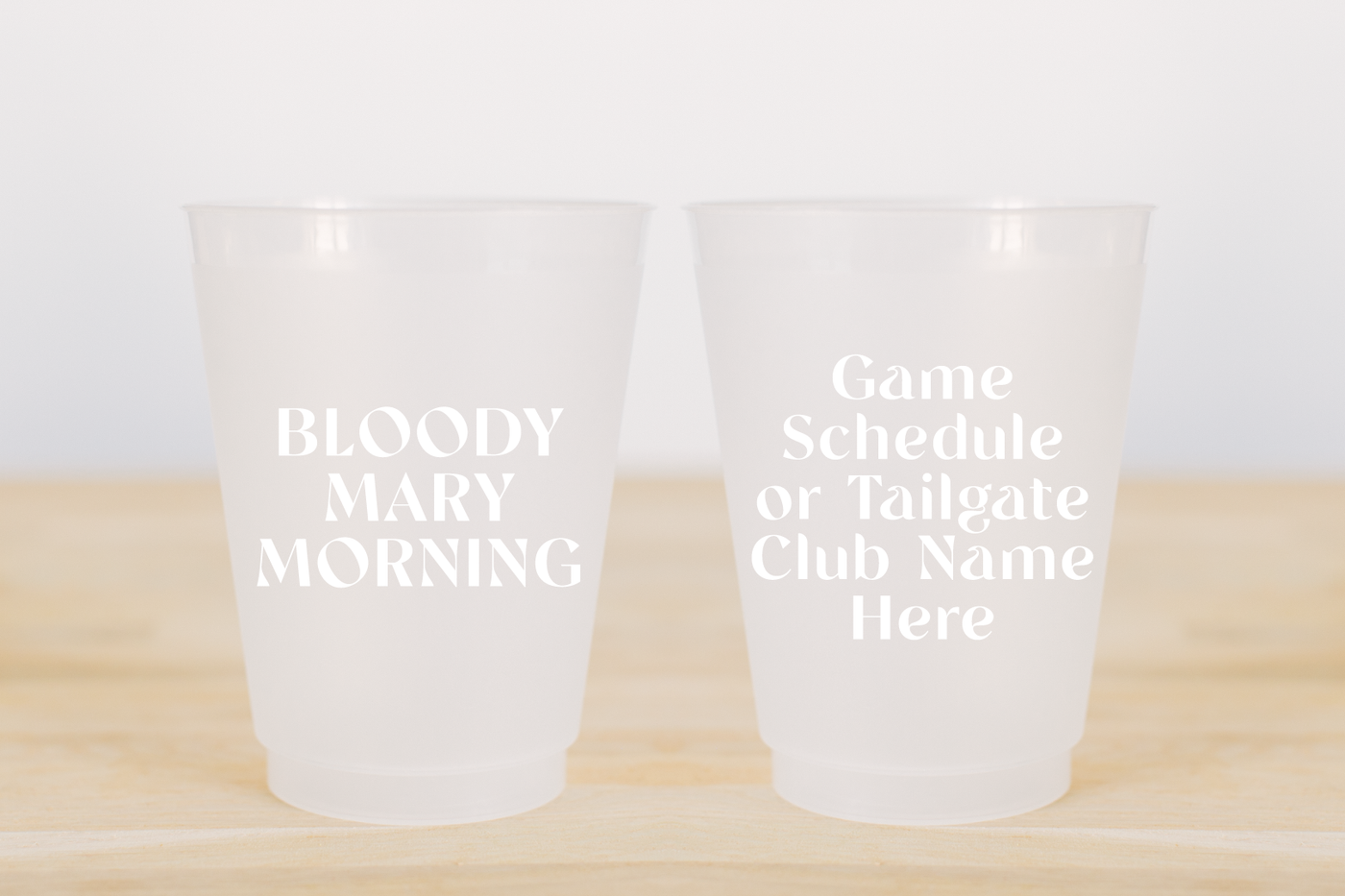 Custom Tailgate Frosted Cups - Bloody Mary Morning