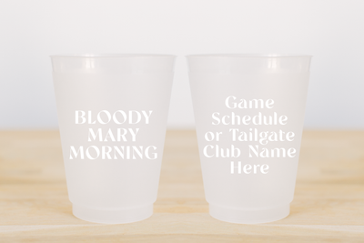 Custom Tailgate Frosted Cups - Bloody Mary Morning