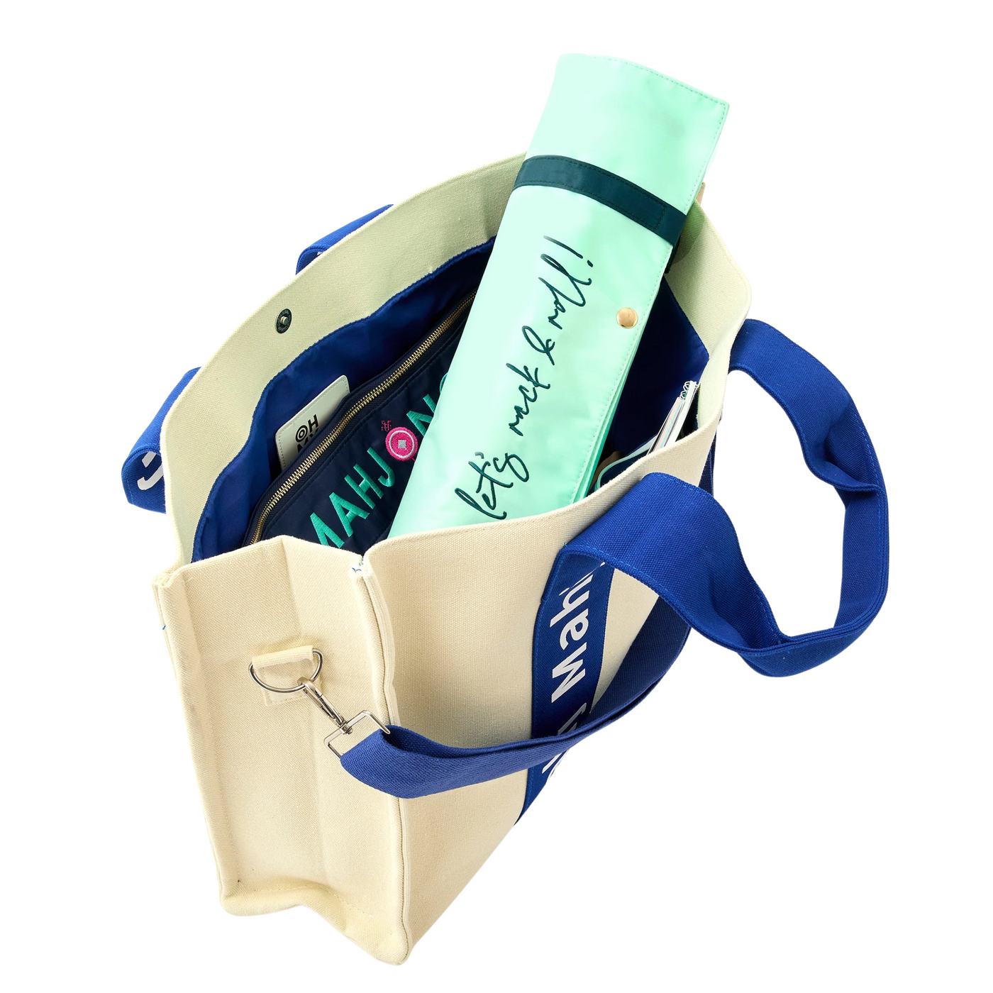 Blue Mahj It All Bag - Oh My Mahjong