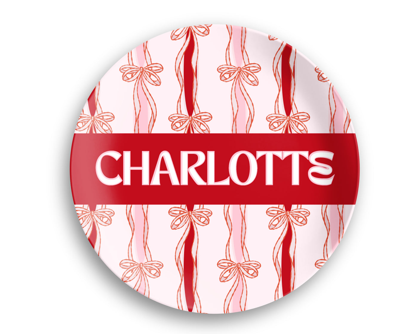 Custom Name Valentine's Day Plate