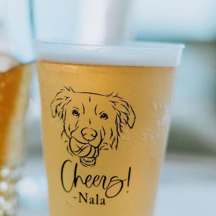 Pet Sketch Frosted Cups 7178