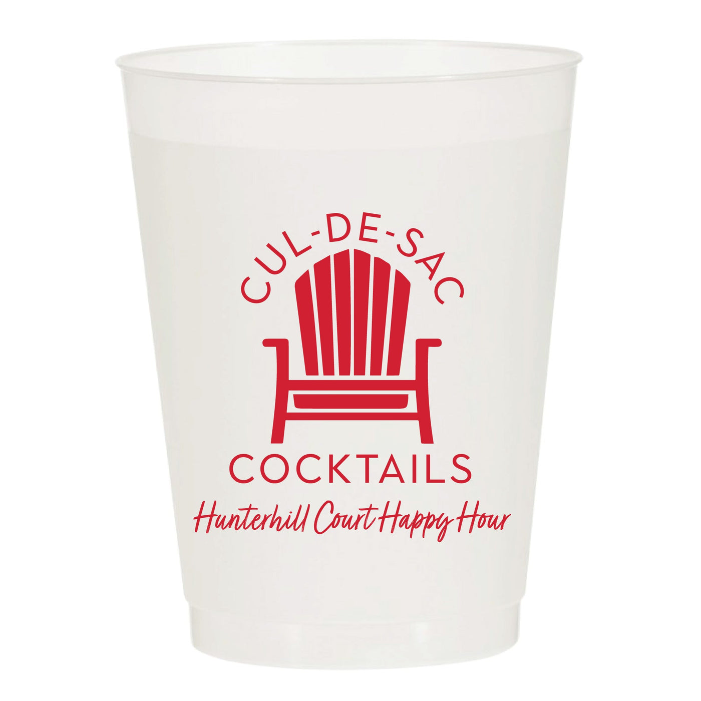 At Home Collection | Custom Neighborhood Cocktail Frosted Cups