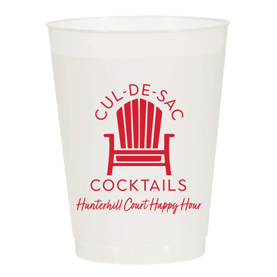 At Home Collection | Custom Neighborhood Cocktail Frosted Cups