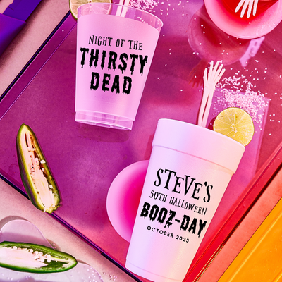 Custom Halloween Party Frosted Cups | Design #11