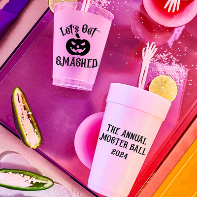 Custom Halloween Party Frosted Cups | Design #23