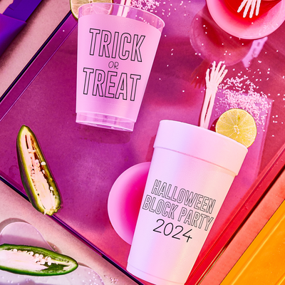 Custom Halloween Party Frosted Cups | Design #24