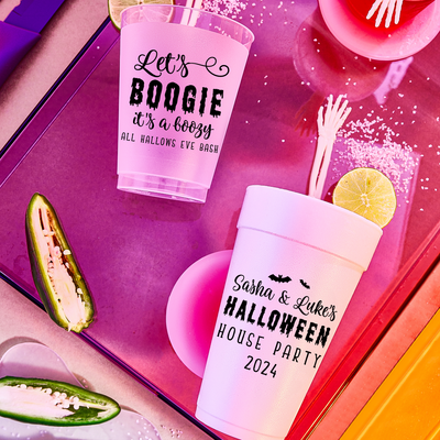 Custom Halloween Party Frosted Cups | Design #9