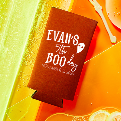 Custom Halloween Party Foam Slim Can Coolers | Design #13