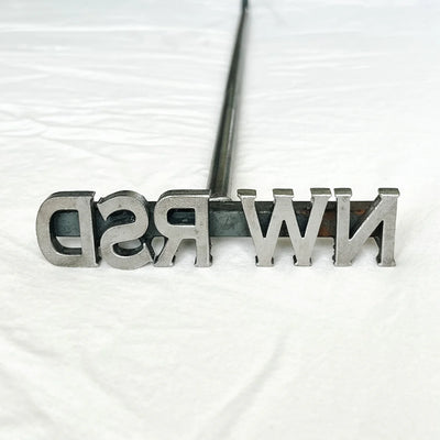 Custom Initial Monogram Branding Iron - 1" Tall