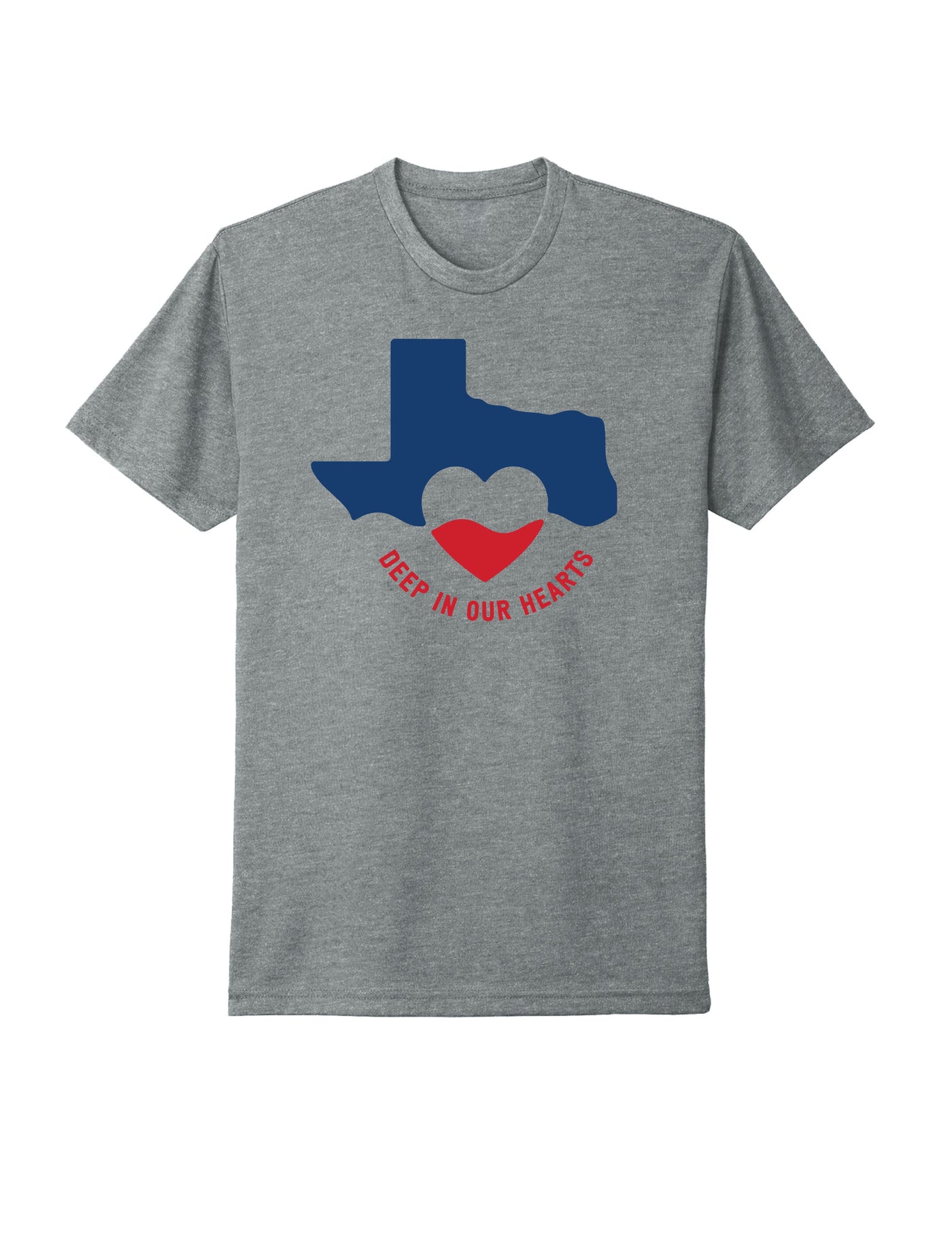 Deep in our Hearts Recovery T-Shirt - Heather Gray