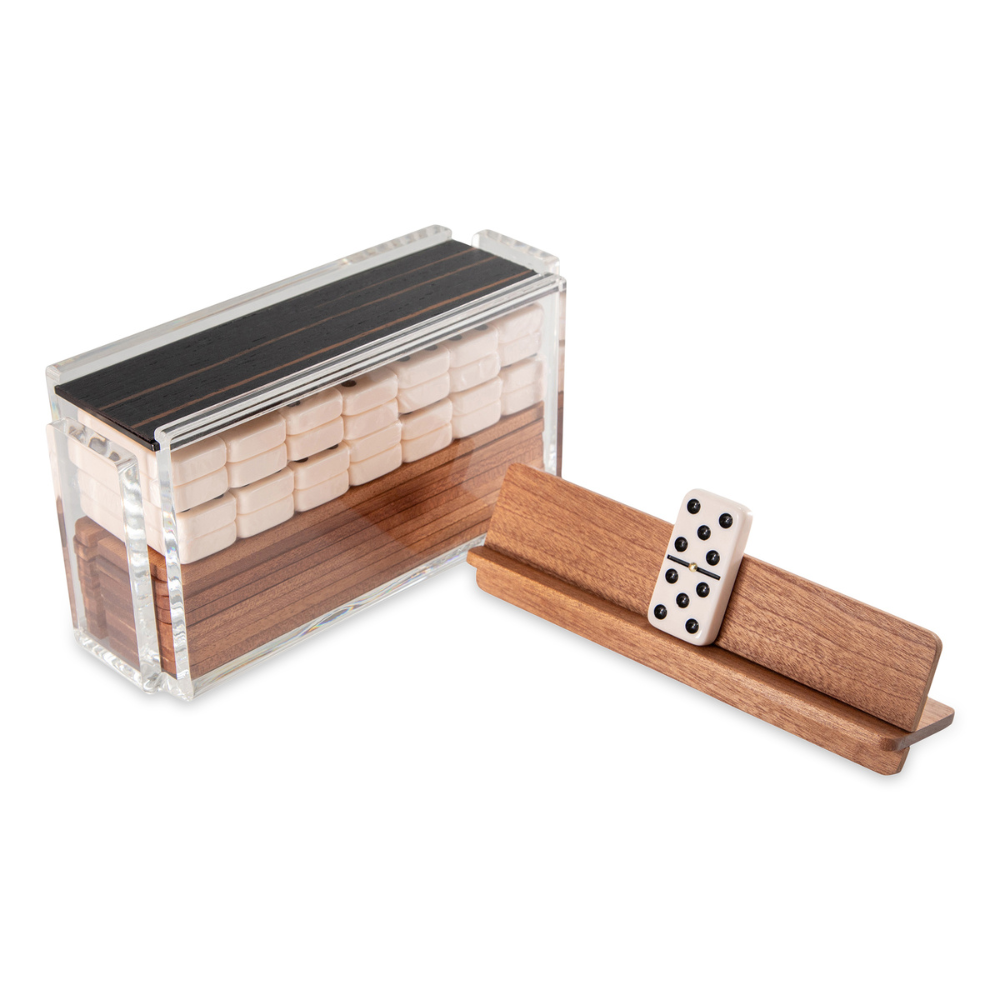 "El Catire" Domino Set with Racks - Exotic Wood | Madagascar