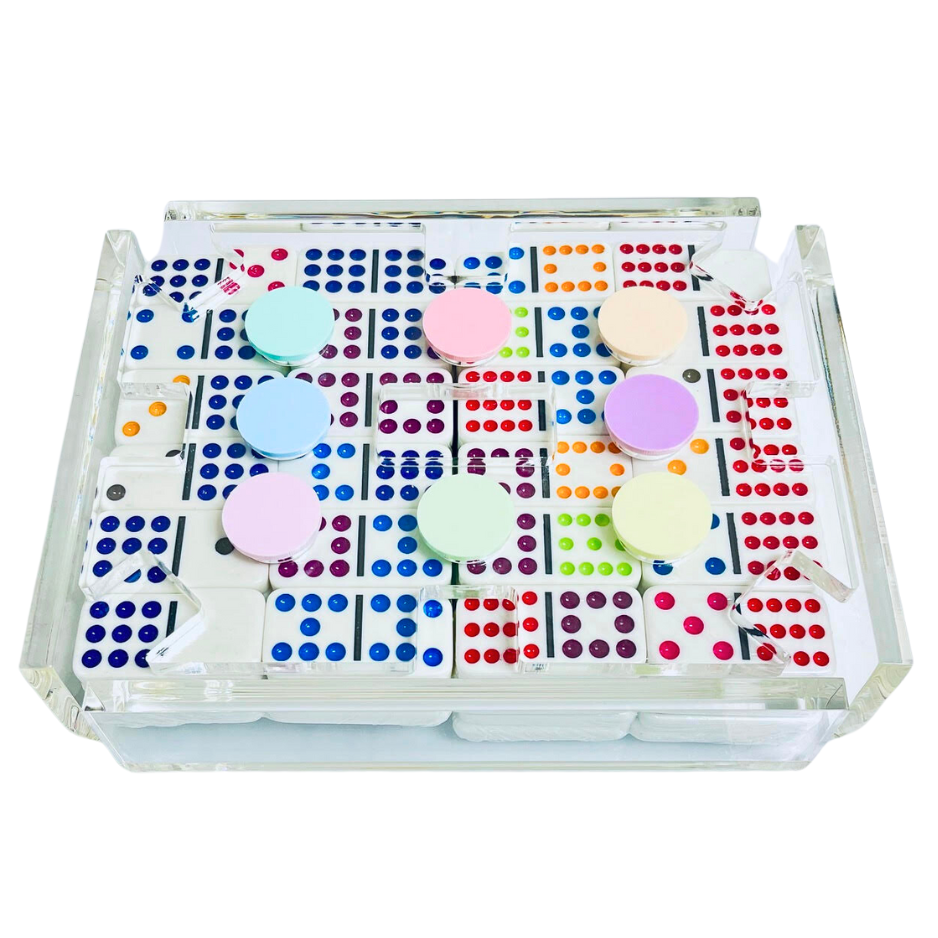 “El Tren” Mexican Train Dominoes Set | Pastel Colors