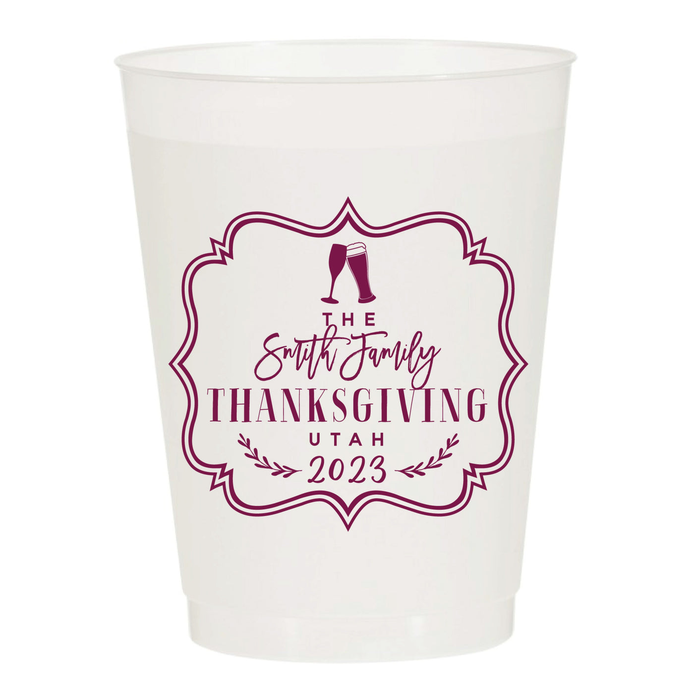 At Home Collection | Family Thanksgiving Frosted Cups