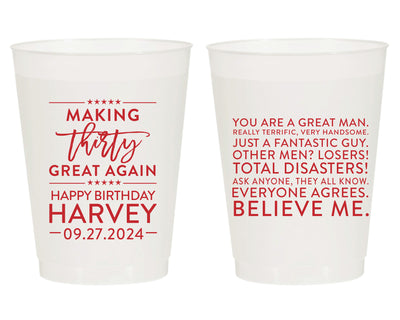 Making Birthdays Great Again - Great Since "birth year" Frosted Cups