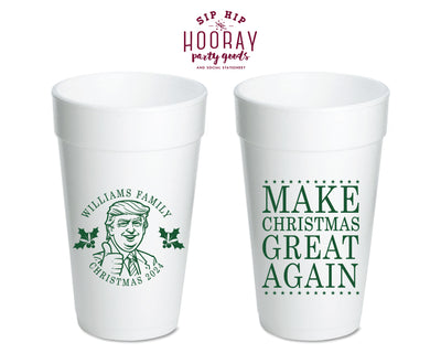 Make Christmas Great Again Foam Cups