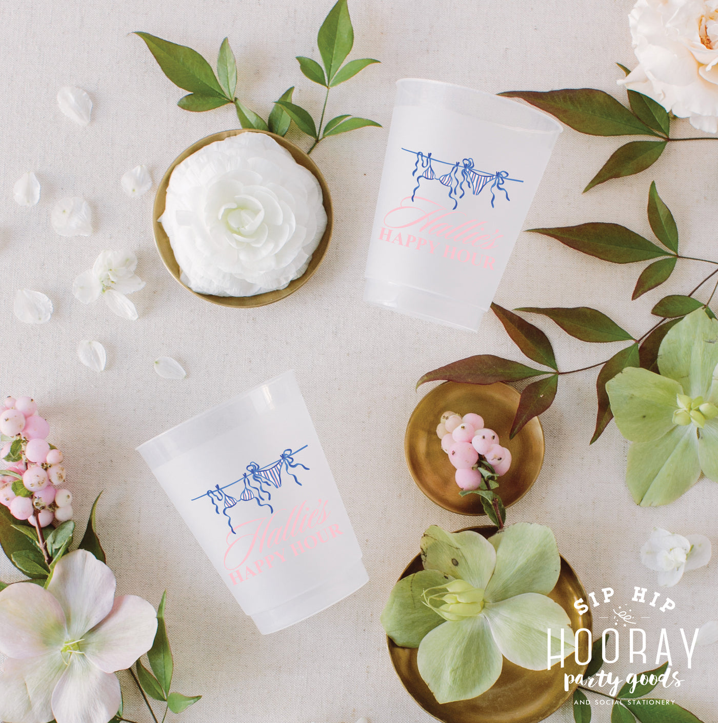 At Home Collection | Happy Hour Full Color Frosted Cups