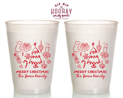 Christmas Icons Christmas Frosted Cups