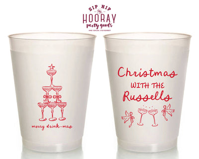 Merry Drink-mas Funny Christmas Frosted Cups