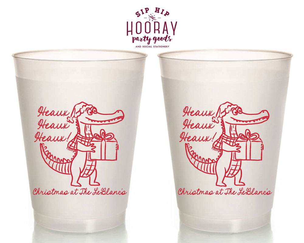 Heaux Heaux Heaux Christmas Frosted Cups