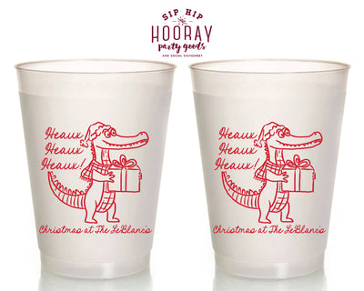Heaux Heaux Heaux Christmas Frosted Cups