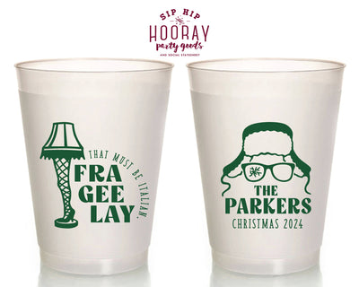 Must Be Italian Funny Christmas Frosted Cups