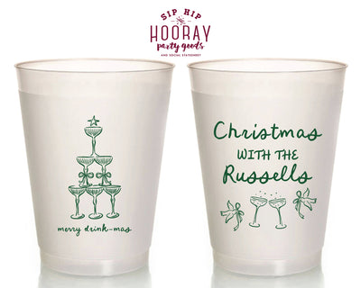 Merry Drink-mas Funny Christmas Frosted Cups