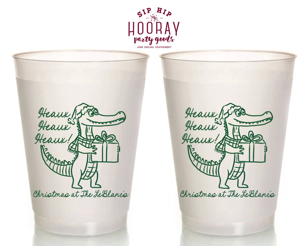 Heaux Heaux Heaux Christmas Frosted Cups