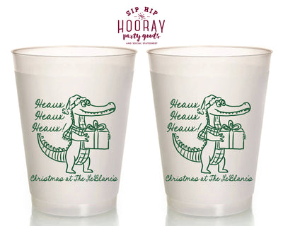 Heaux Heaux Heaux Christmas Frosted Cups