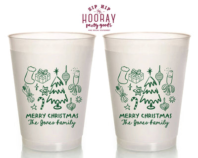 Christmas Icons Christmas Frosted Cups