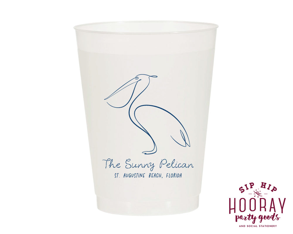 Custom Beach Bar Frosted Cups