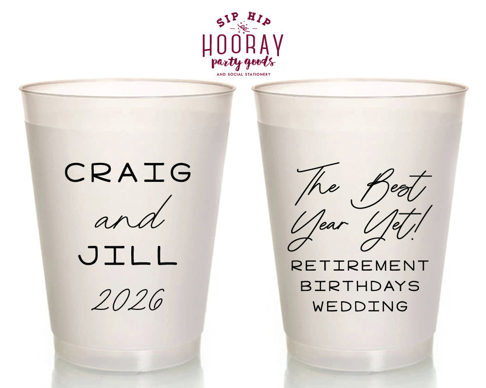 The Best Year Yet Multi Event Frosted Cups