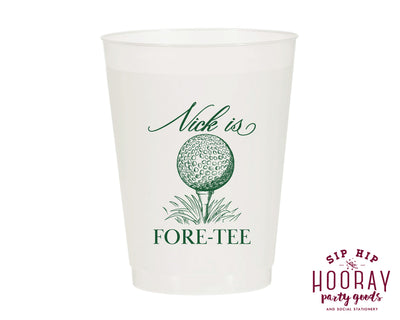 Fore - Tee Golf 40th Birthday Frosted Cups