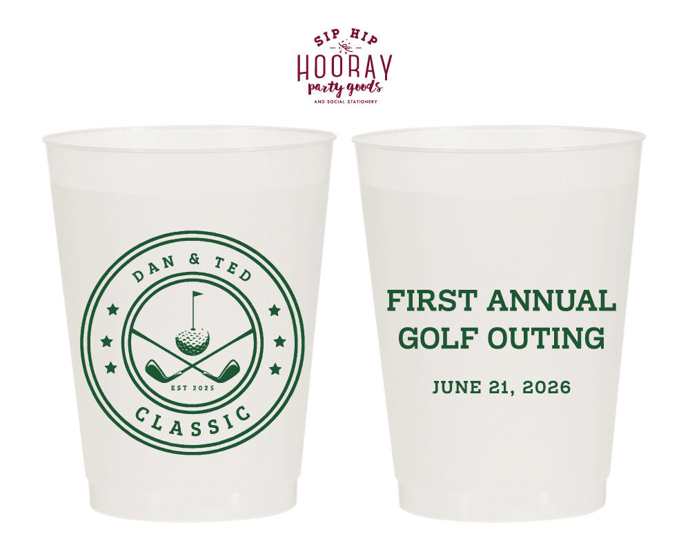 Personalized Annual Golf Trip Frosted Cups