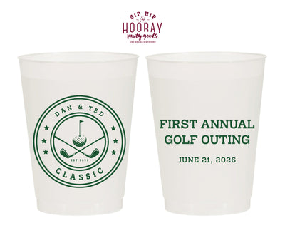 Personalized Annual Golf Trip Frosted Cups