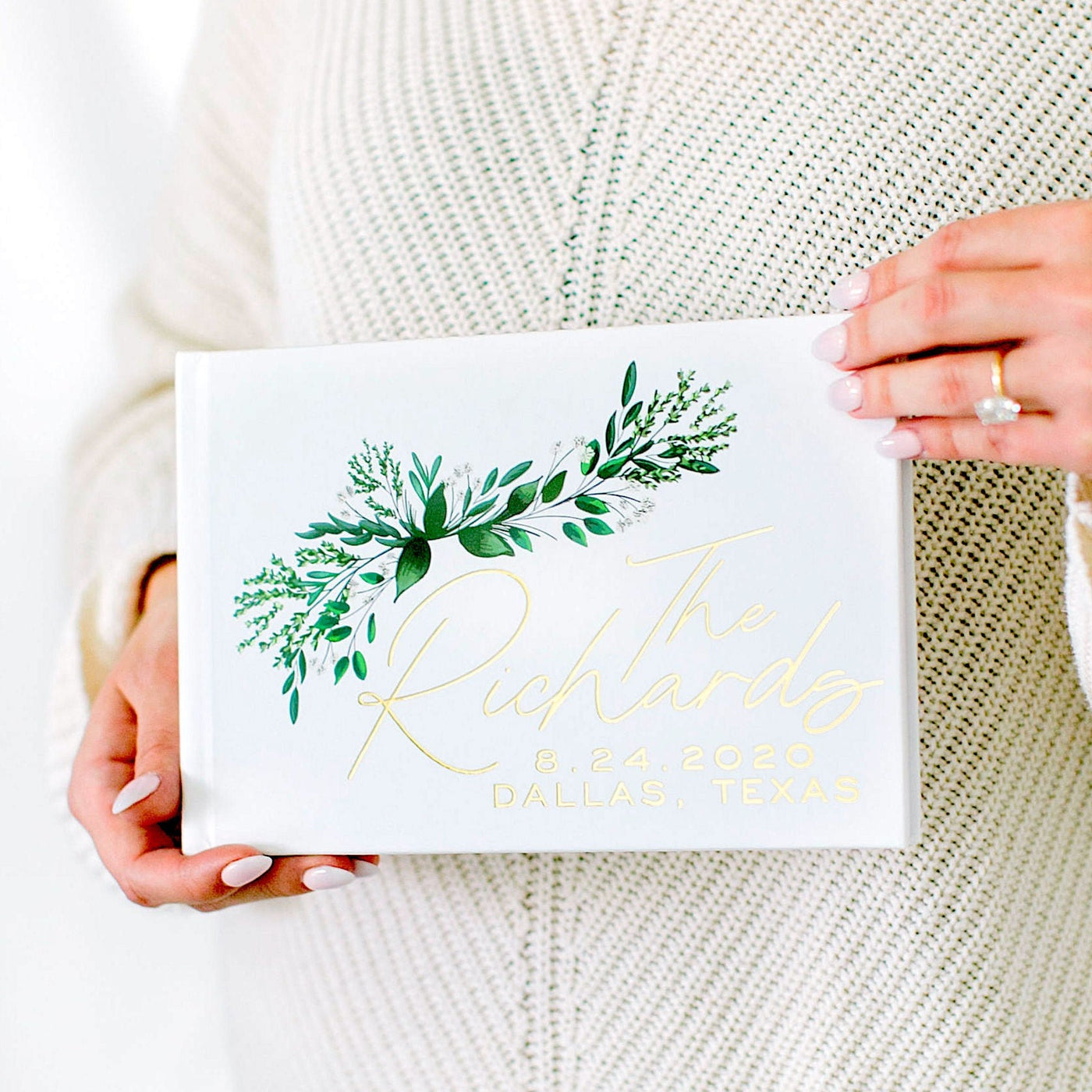 Greenery Wedding Guest Book