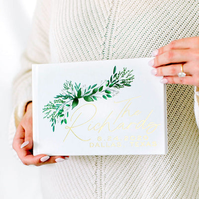 Greenery Wedding Guest Book