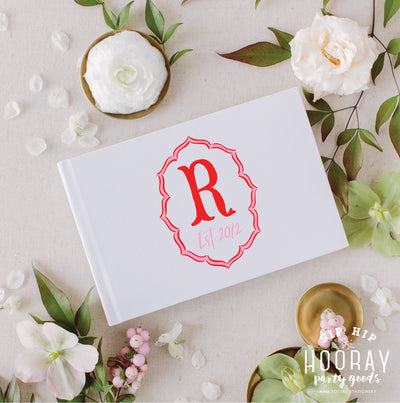 At Home Collection | Monogrammed Guest Book
