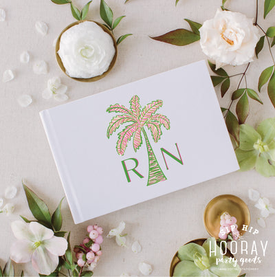 At Home Collection | Palm Tree Guest Book