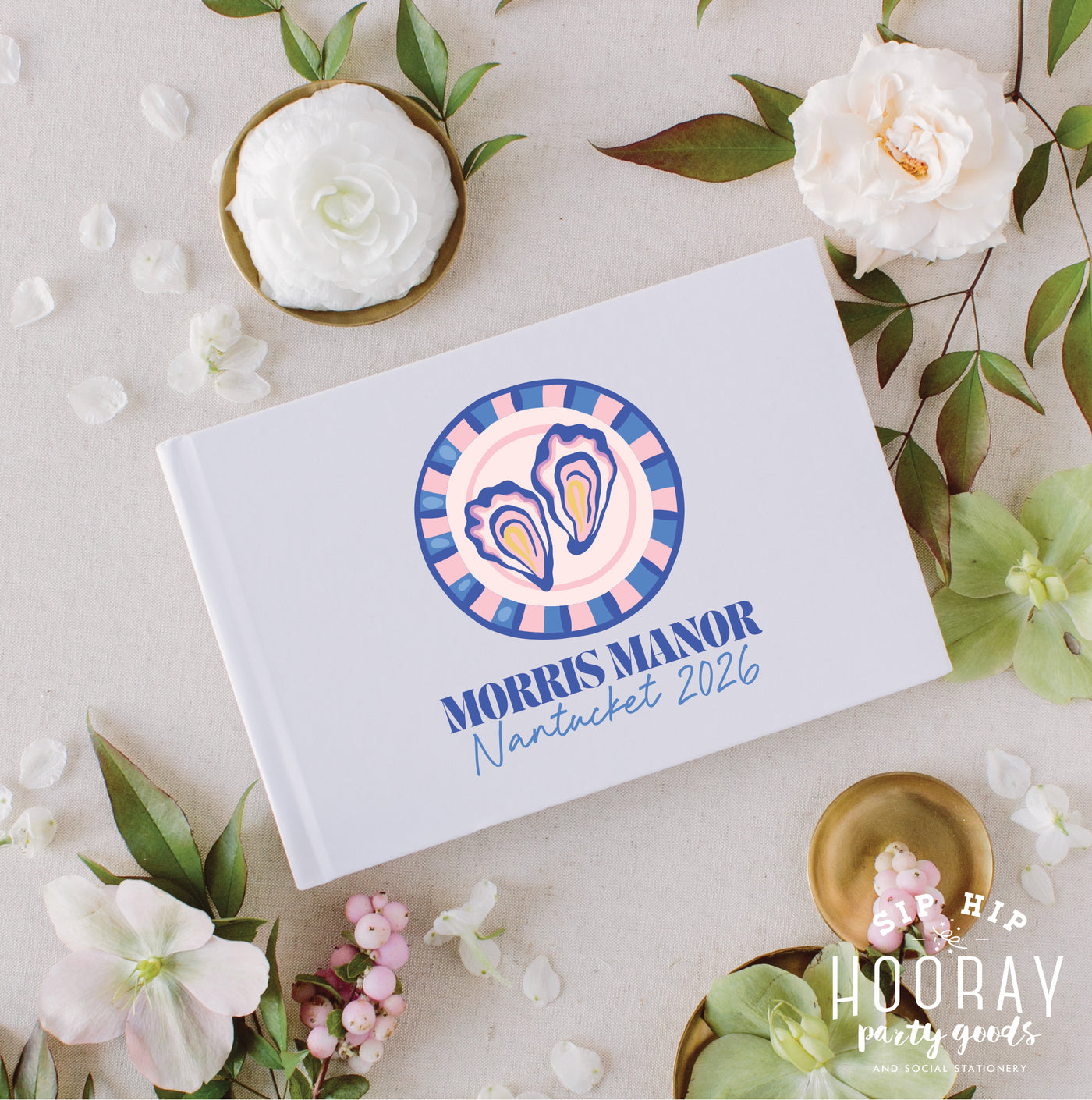 At Home Collection | Custom Oysters Guest Book