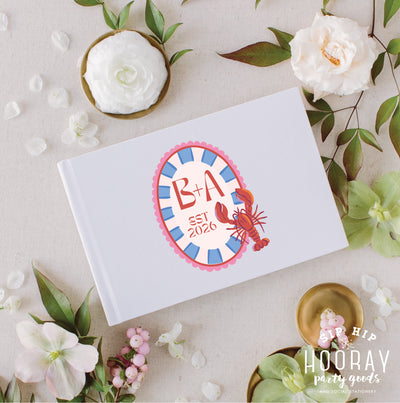 At Home Collection | Custom Initials Lobster Guest Book