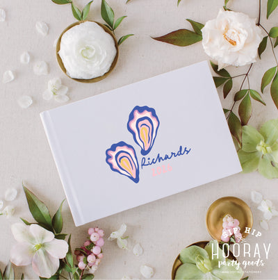At Home Collection | Oysters Family Name Guest Book