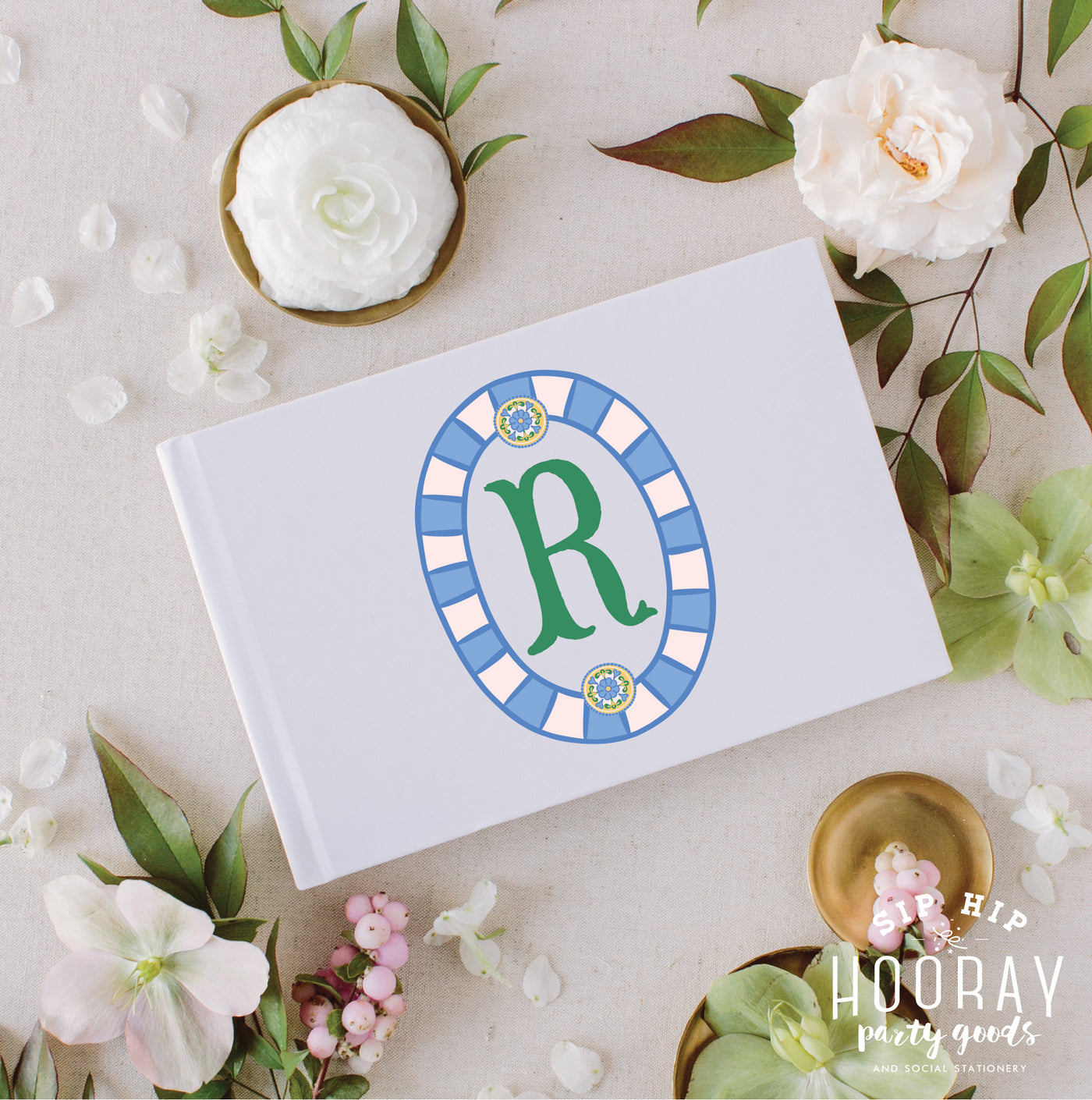 At Home Collection | Custom Monogrammed Guest Book
