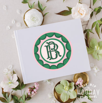 At Home Collection | Custom Duogram Guest Book