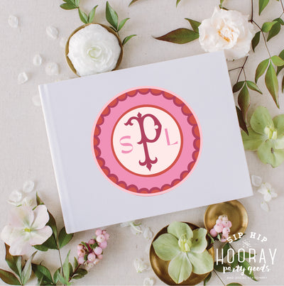 At Home Collection | Custom Initials Guest Book