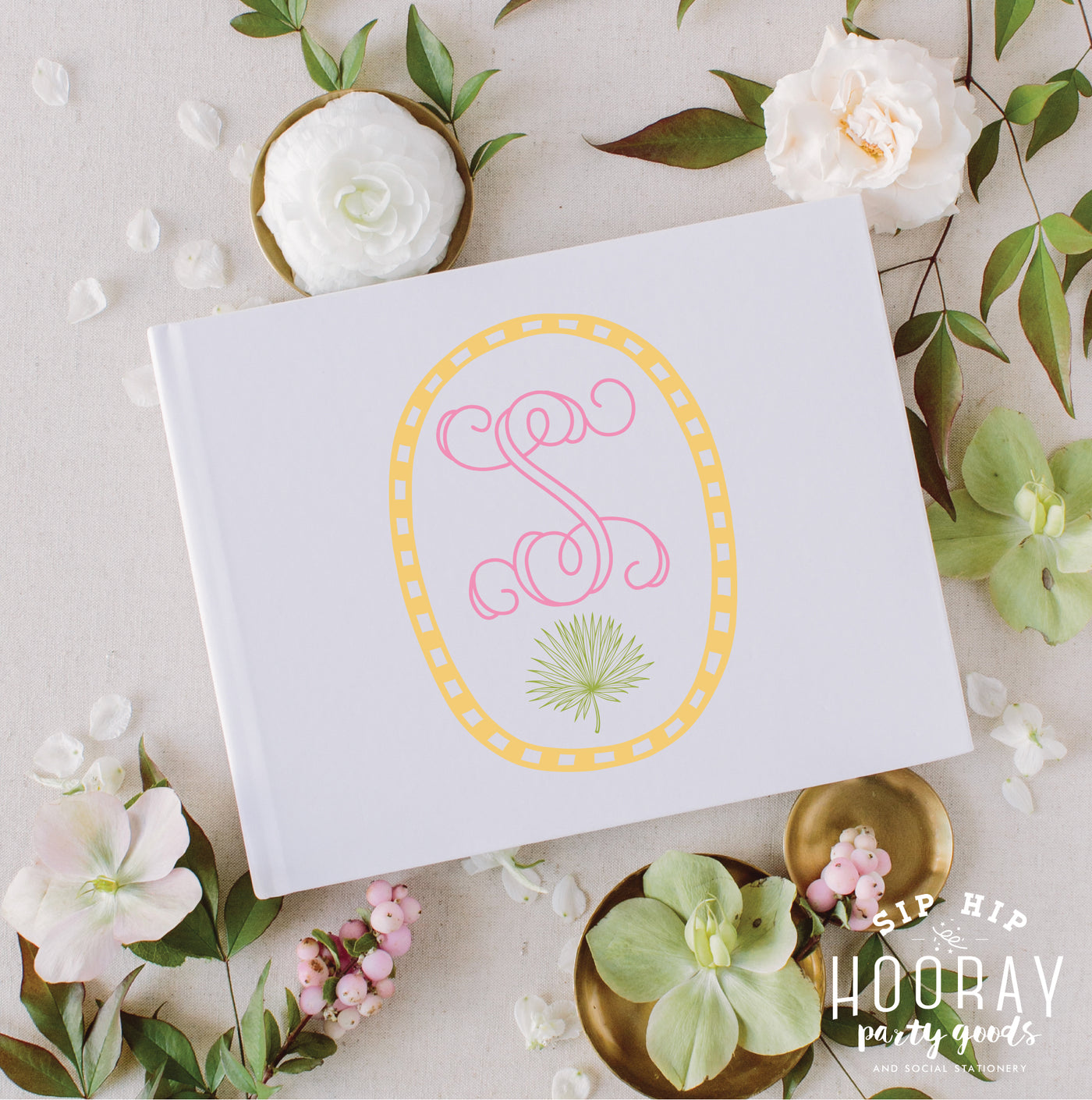 At Home Collection | Custom Monogram Guest Book