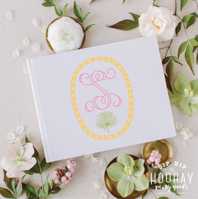 At Home Collection | Custom Monogram Guest Book