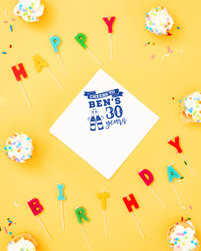 Cheers to 30 Years Birthday Napkins